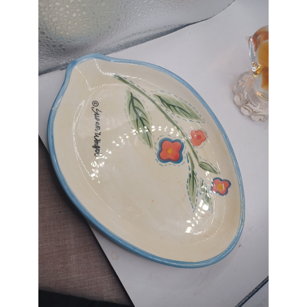Susan Winget Plate Handpainted Signed